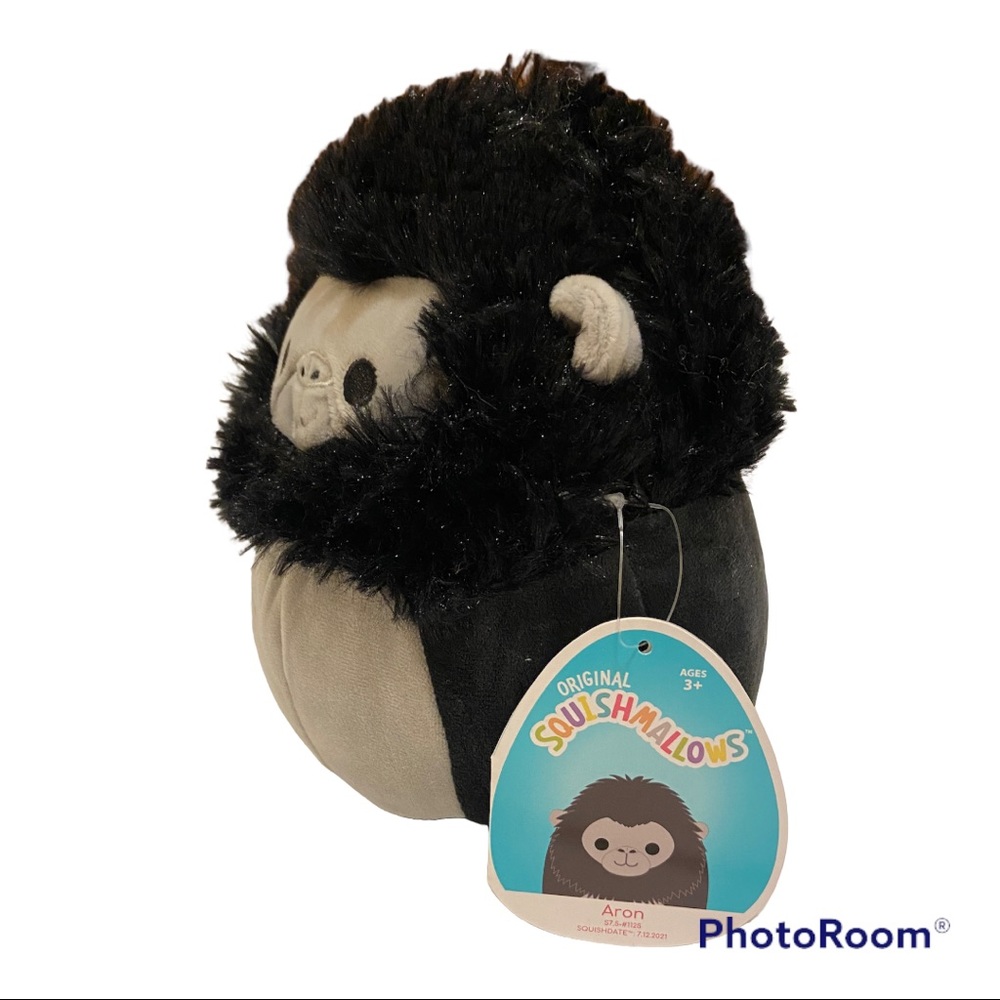 SQUISHMALLOW ARON the Black GORILLA 8” - Picture 3 of 3